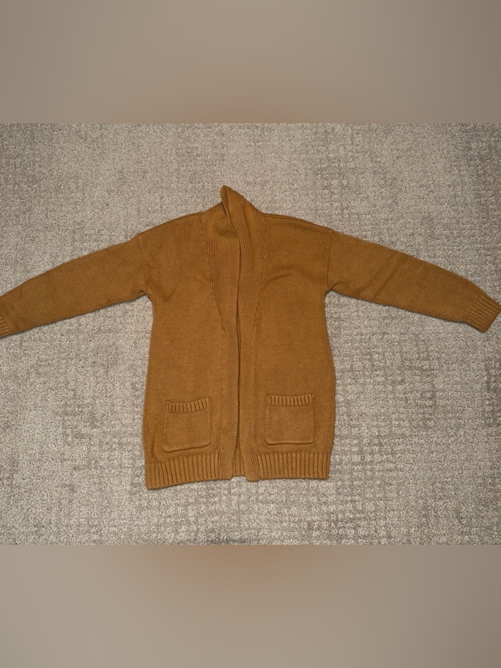 Old Navy Kids Brown Knit Cardigan Sweater 100% Cotton Size 5T